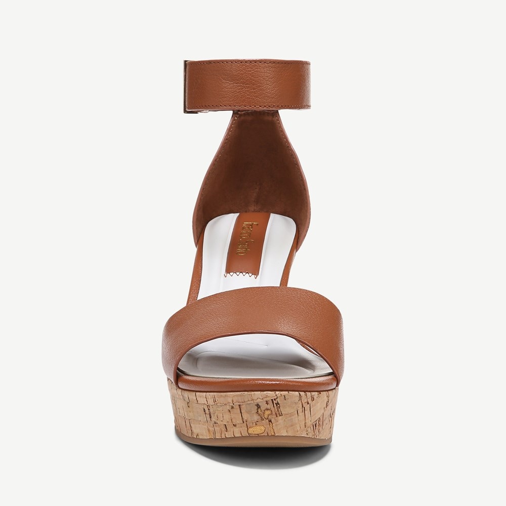 Franco Clemens Cork Wedge Sandal - Front