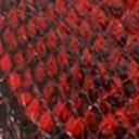 Crimson Red Snake Leather