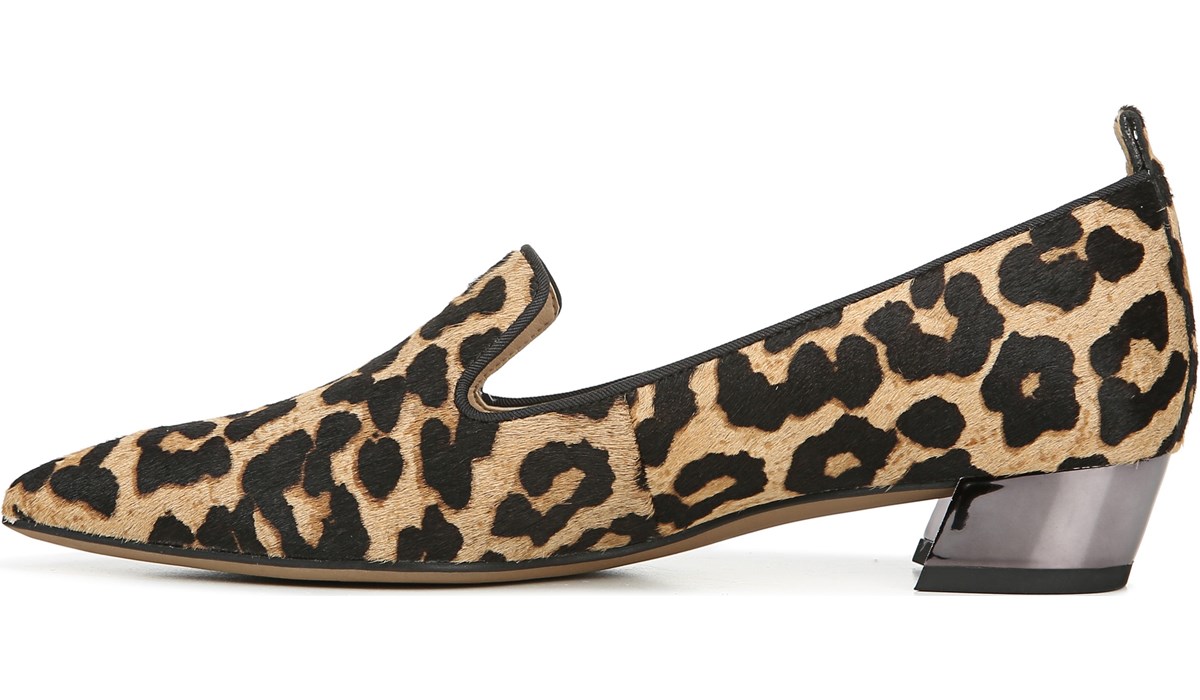 franco sarto animal print loafers
