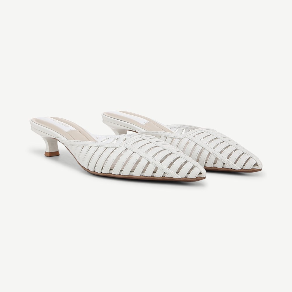 Franco sarto white mules 2025