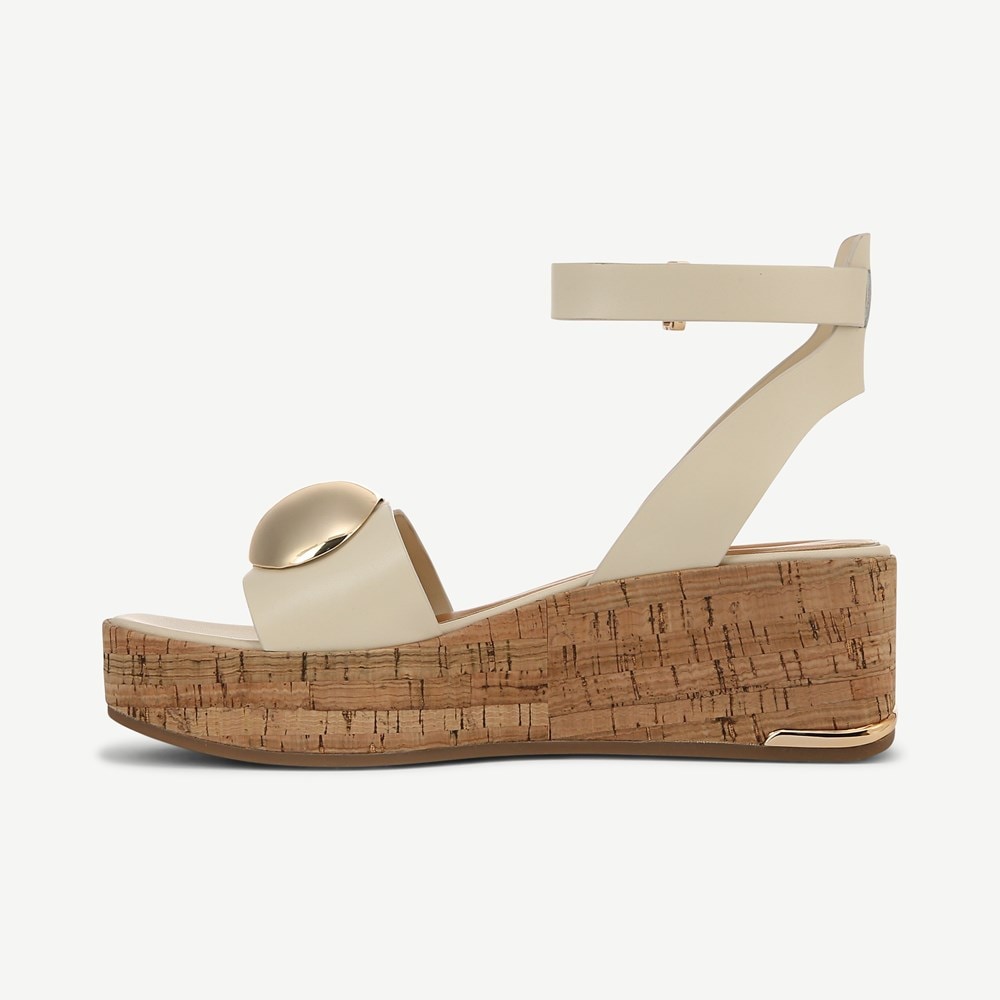 Franco Taysha Cork Platform Sandal - Left