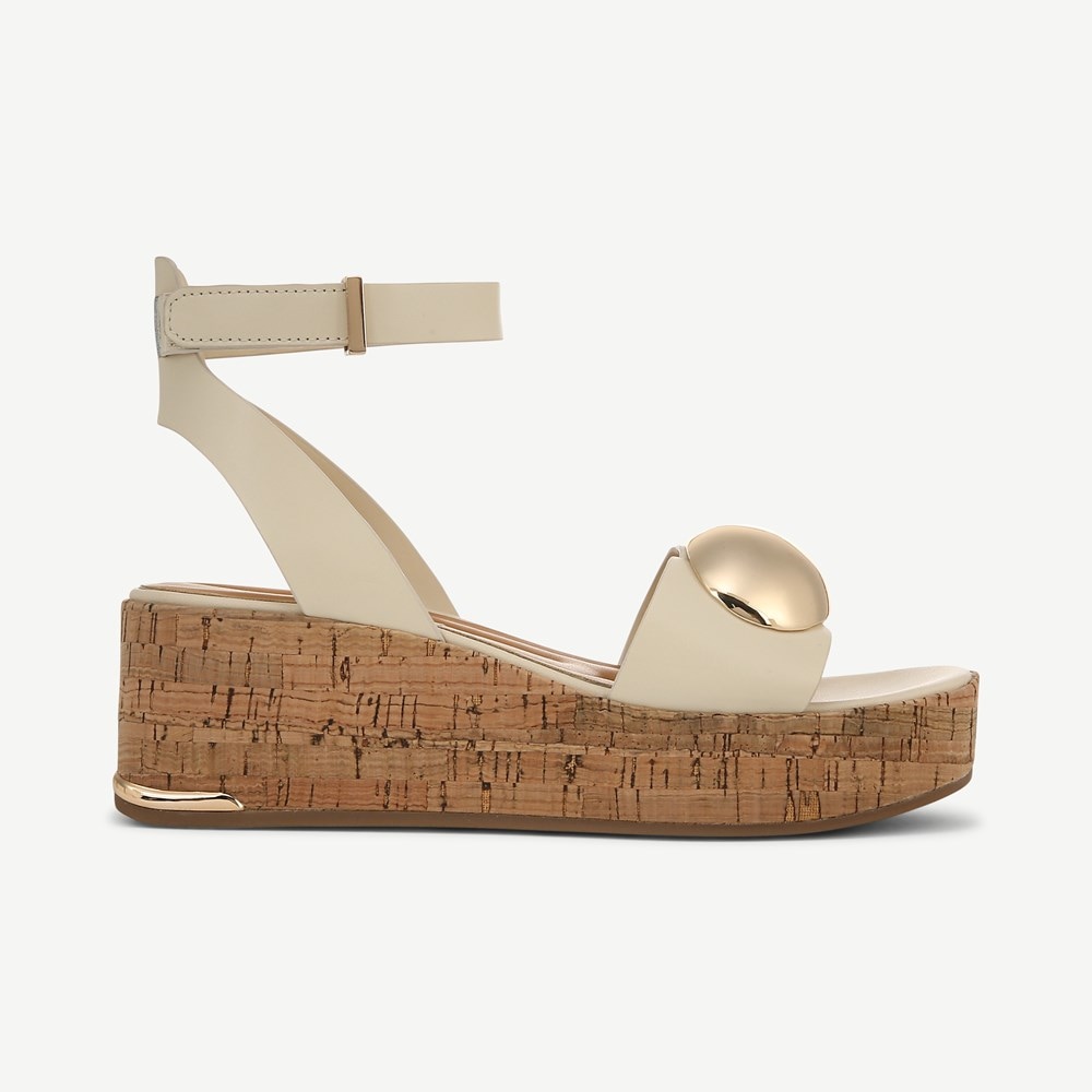 Franco Taysha Cork Platform Sandal - Right