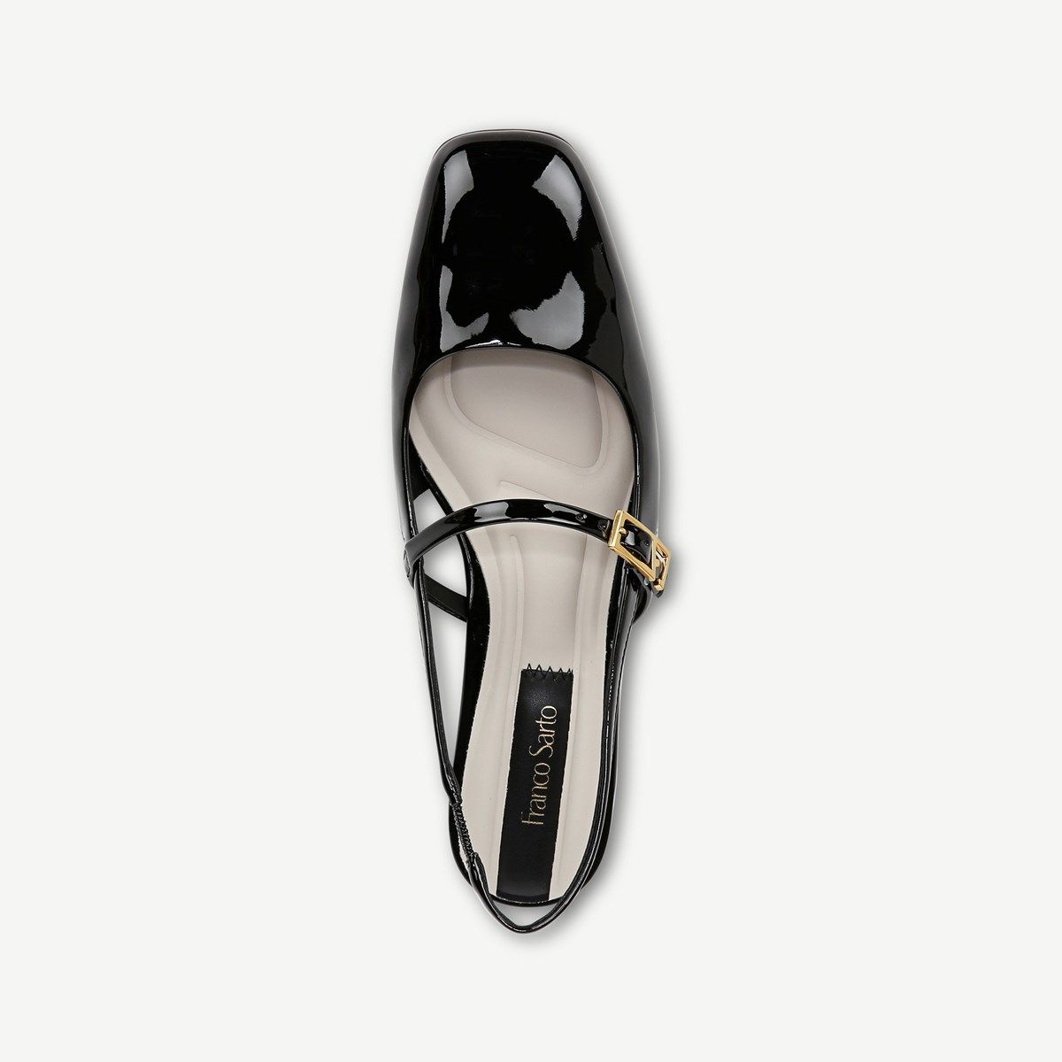 Franco Sarto Rina Fold-Over Slip On Ballet Flats in Brown