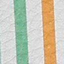White/Rainbow Faux Leather
