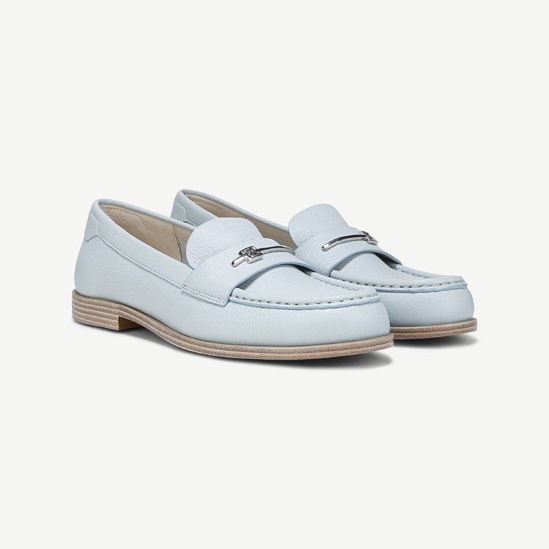 Sarto By Franco Sarto Sarto Riley Loafer (Soft Blue Leather) 9.5 M Slip On Fit, Round Toe, Slip-On Fit