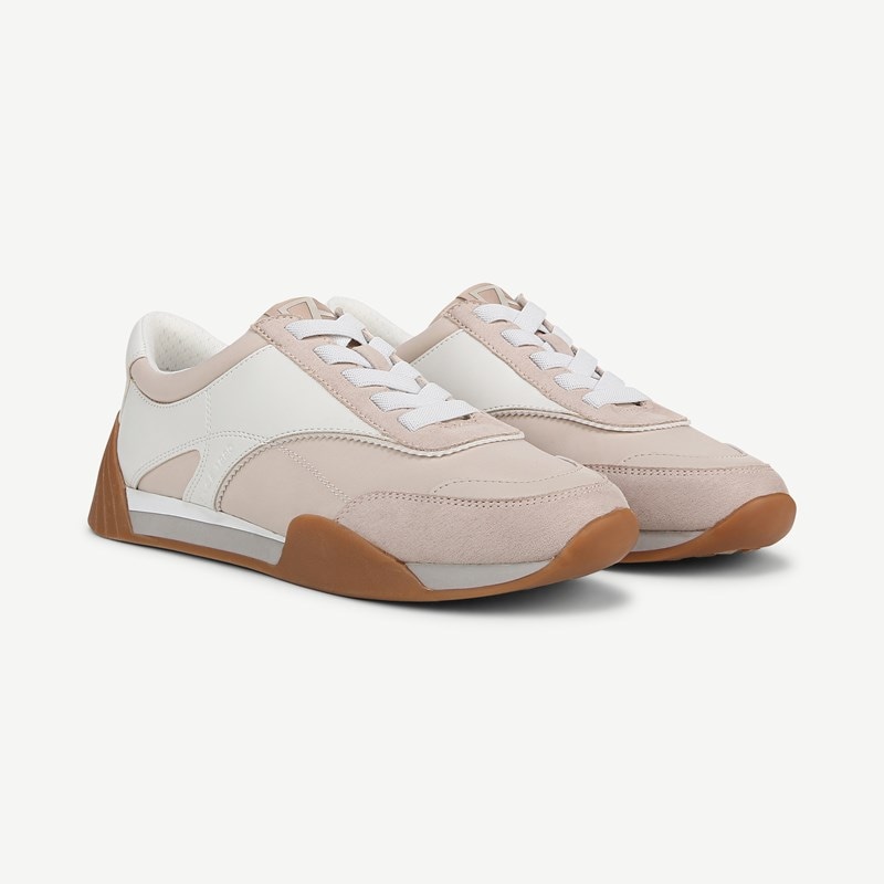 Franco Sarto Franco Brescia Sneaker (Multi Beige Faux Leather) 6.5 M Slip On Fit, Round Toe, Slip-On Fit, Platform Heels