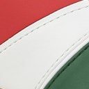 Red/Green/White Faux Leather