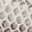 Grey Snake Print Leather