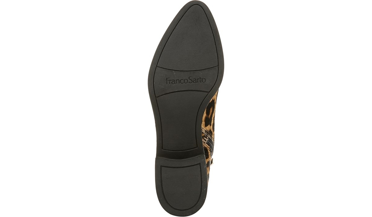 franco sarto leopard booties