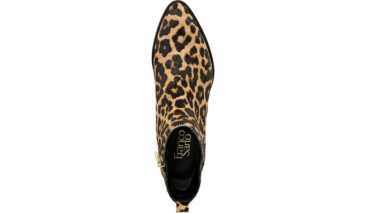 franco sarto leopard booties