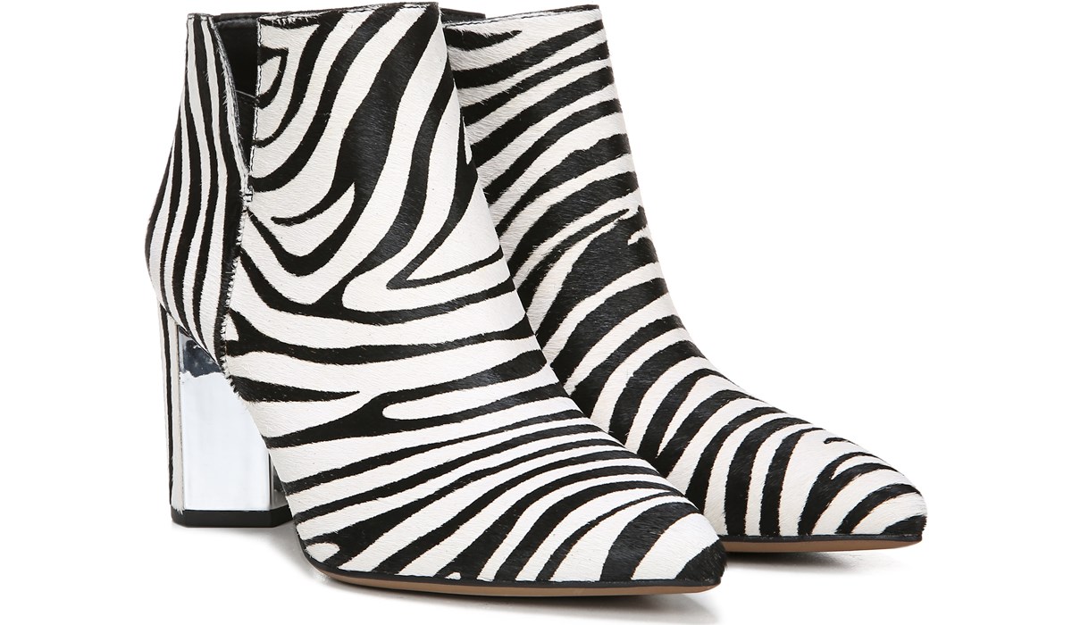franco sarto animal print booties