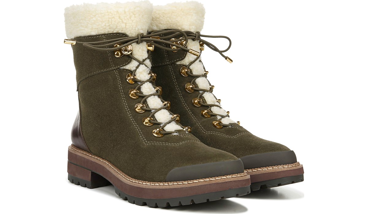 franco sarto green suede boots