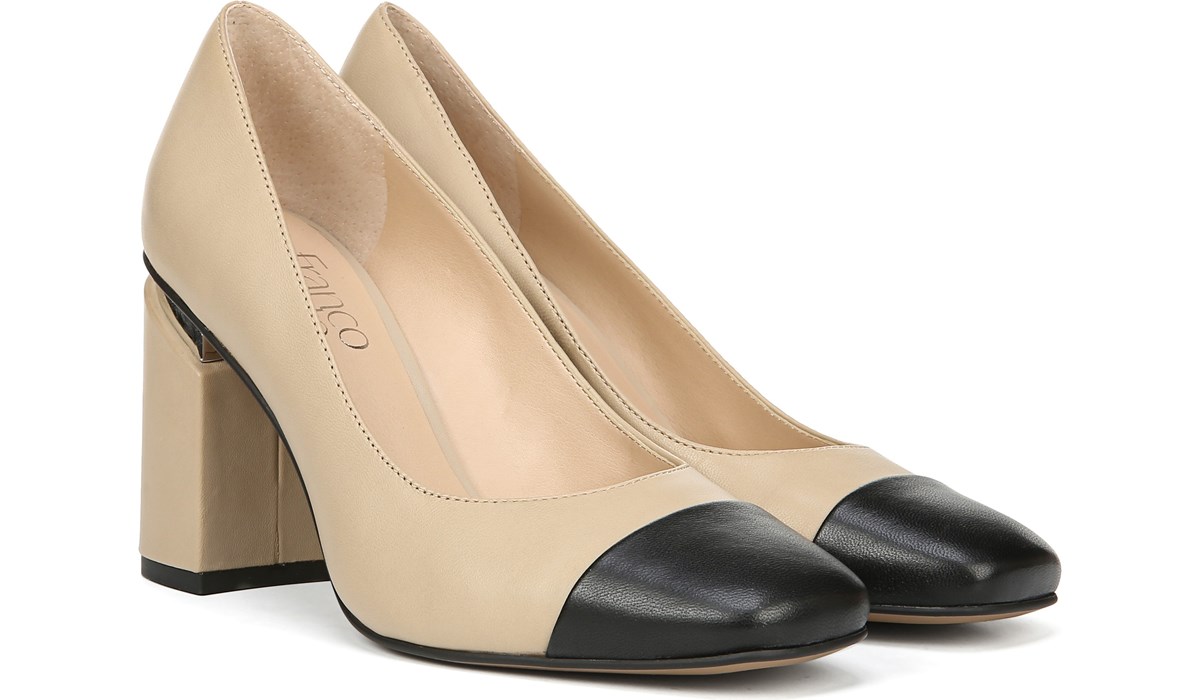 franco sarto black suede pumps
