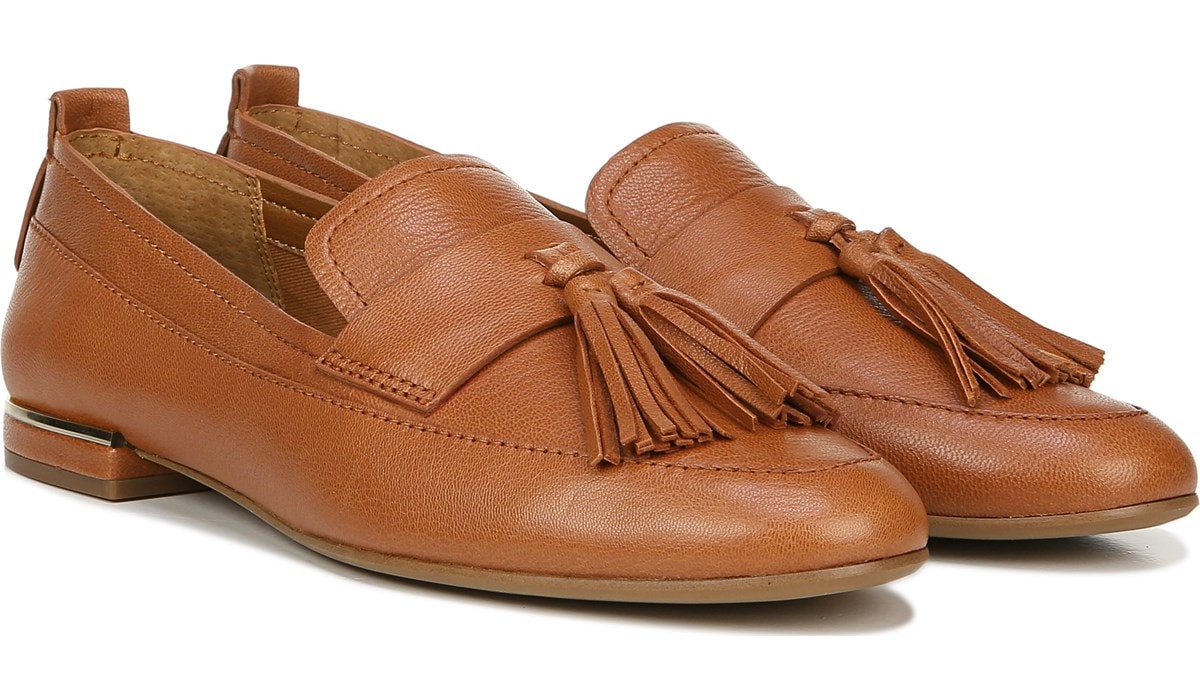 franco sarto silver loafers
