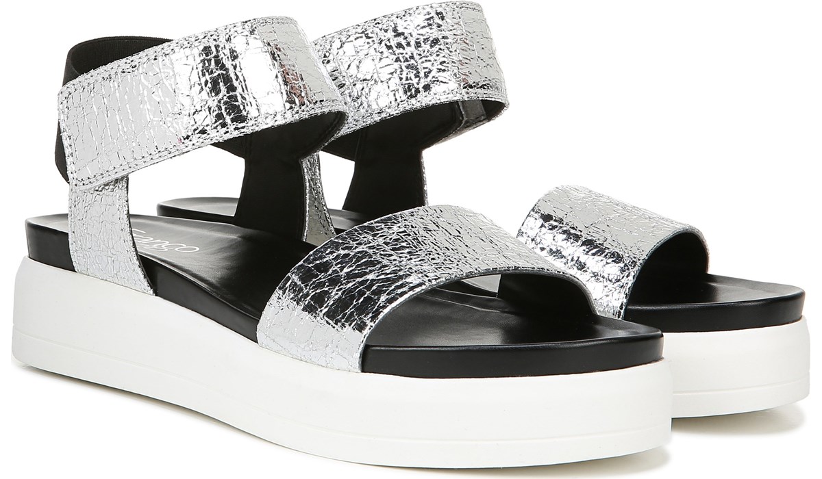 franco sarto silver sandals