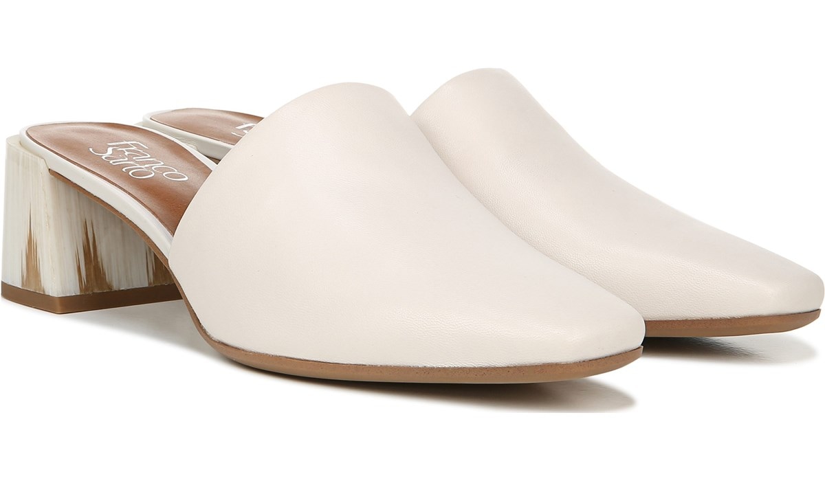 franco sarto leather mules