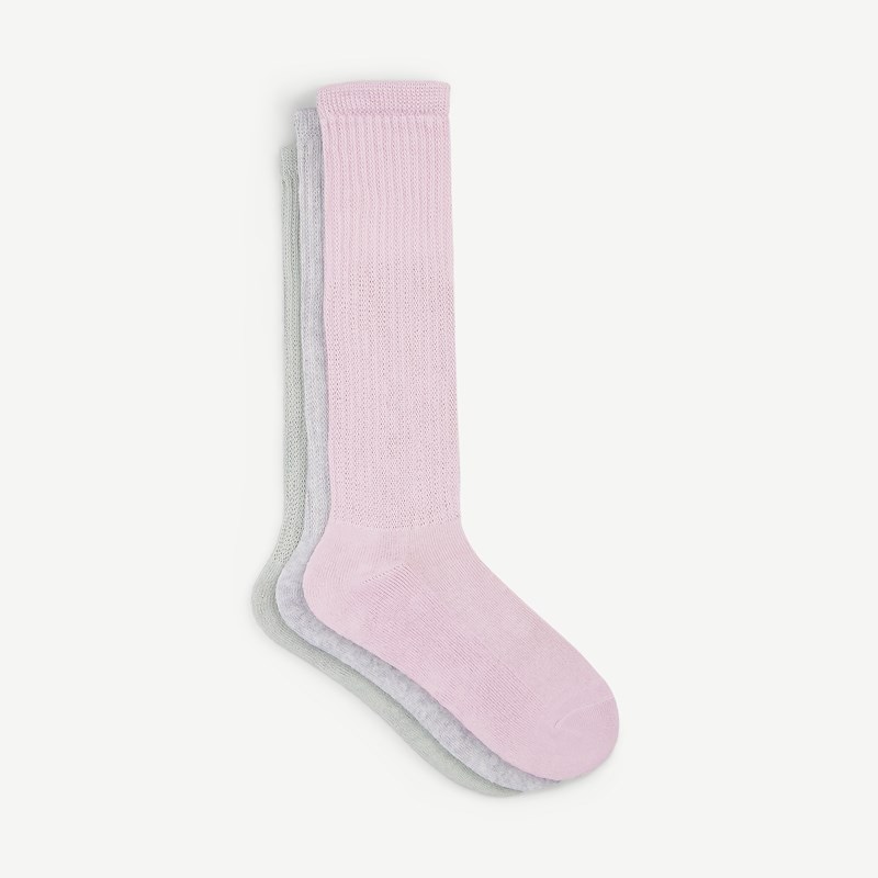 Franco Sarto 3-Pack Slouch Quarter Socks Accessories (Orchid Tint)