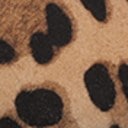 Brown Leopard Print Suede