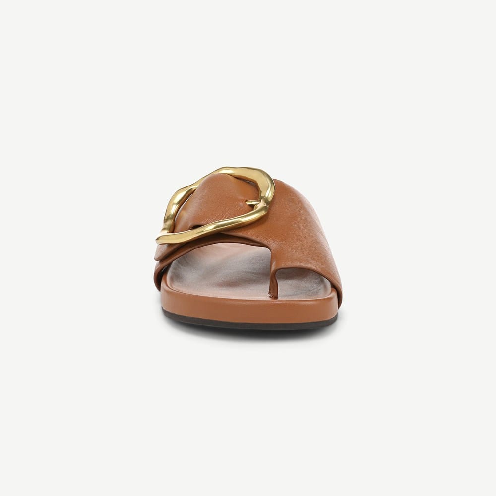 Sandali Born In Pelle Freesia Colore Marrone Chiaro &ndash; Donna, Slip-on, Suola Media