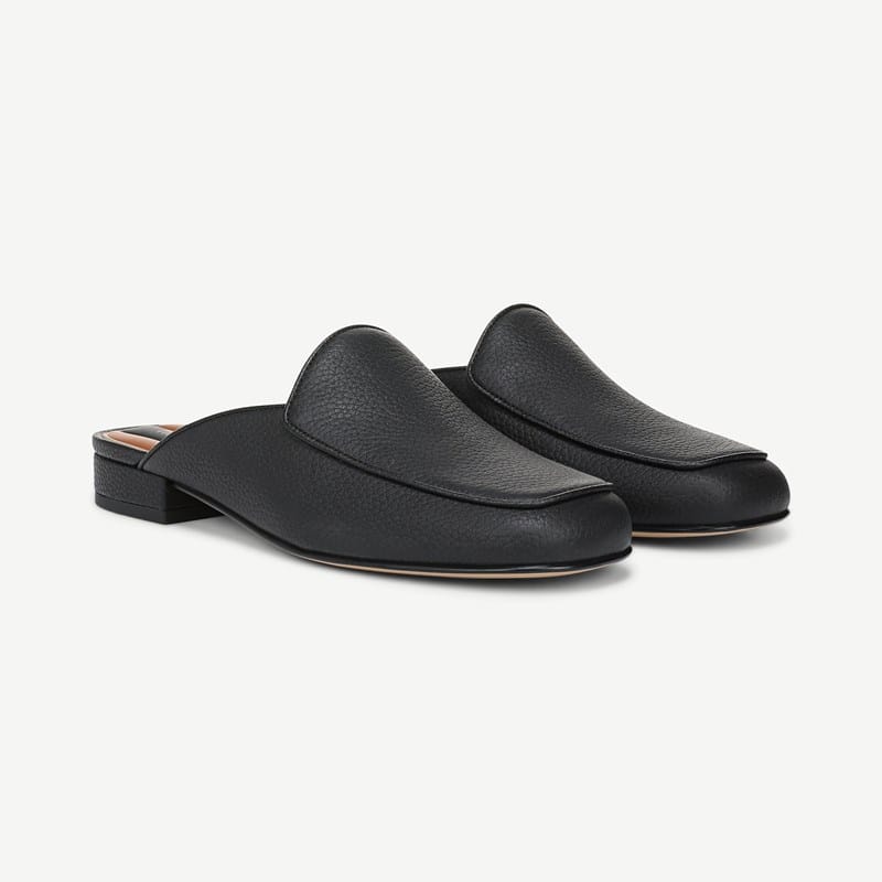 Franco Sarto Franco Holland Mule (Black Pebble Leather) 6.5 M Pointed Toe