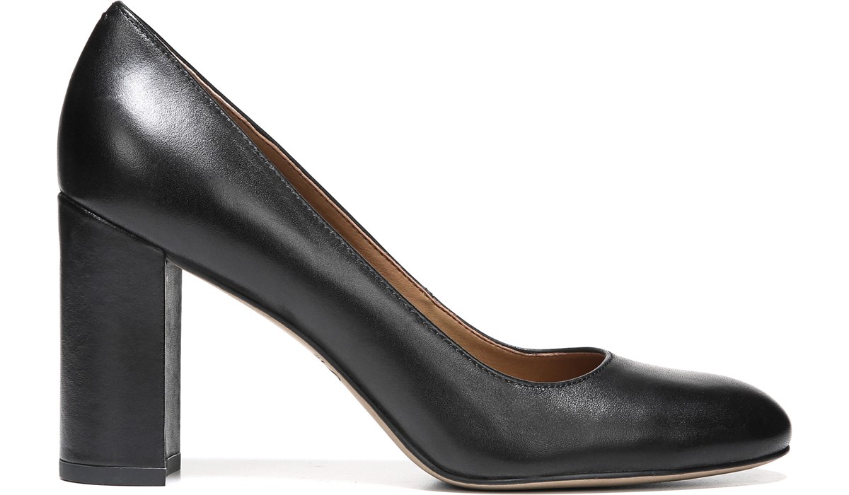aziza block heel pump