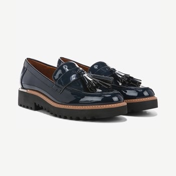 franco sarto patent leather loafers