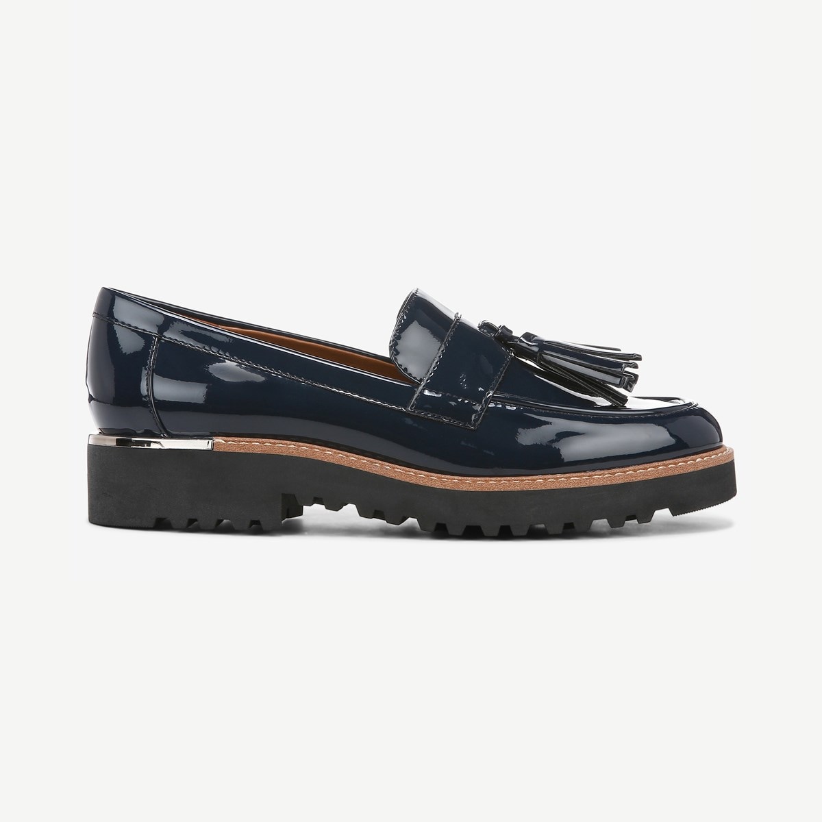 franco sarto carolynn loafers silver