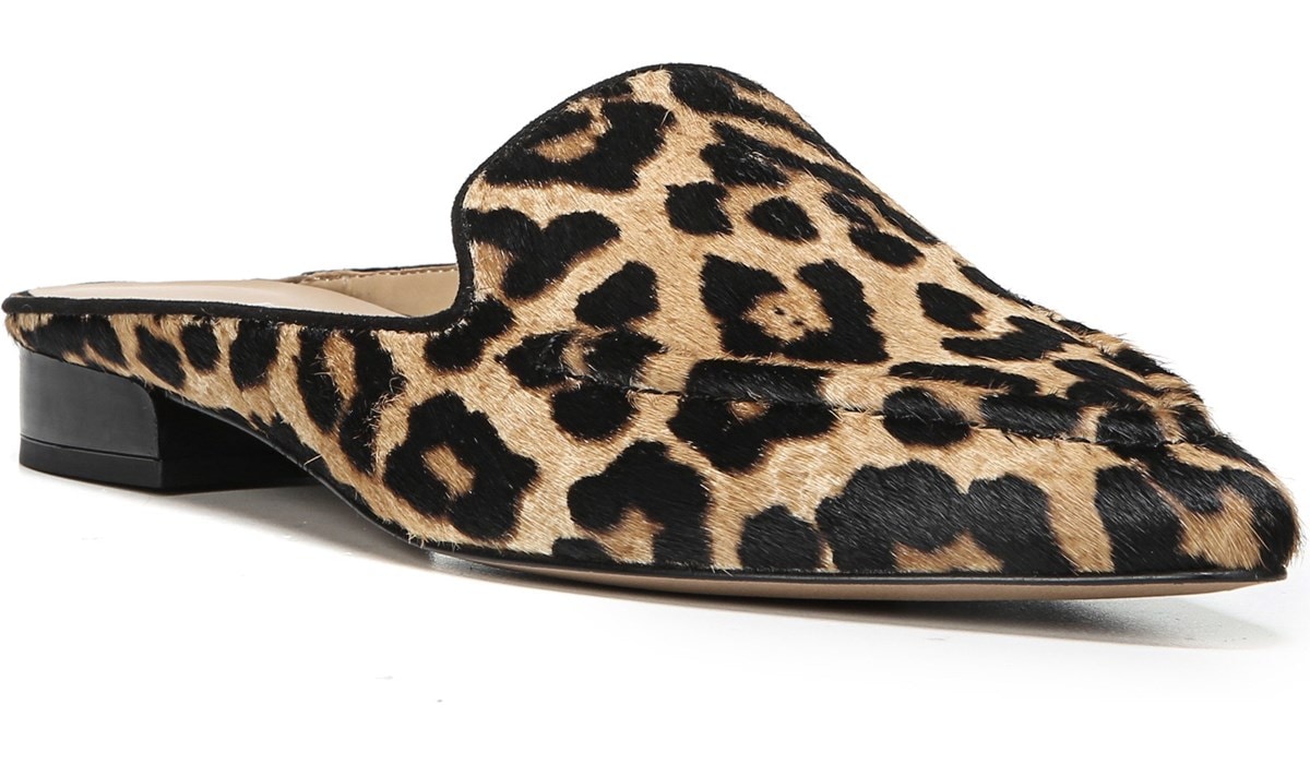 franco sarto leopard mule