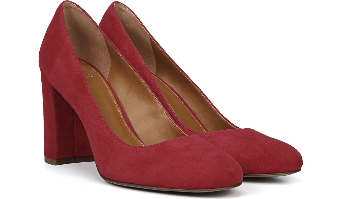 aziza block heel pump