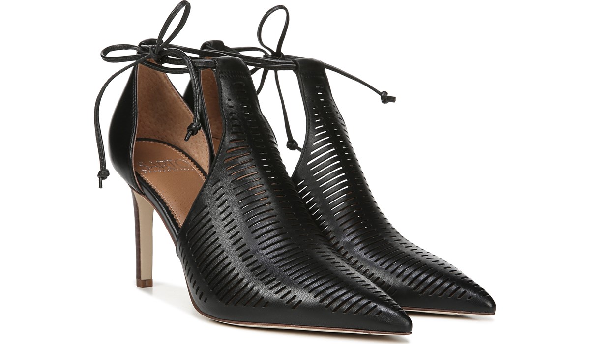 Sarto Krista Pump in Black Leather 