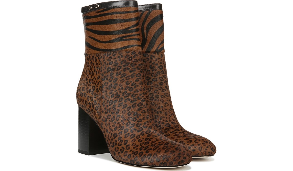 franco sarto leopard booties