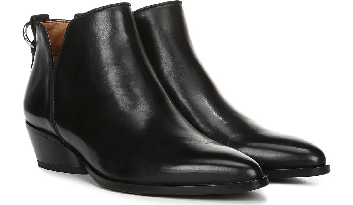 franco sarto leather strap booties