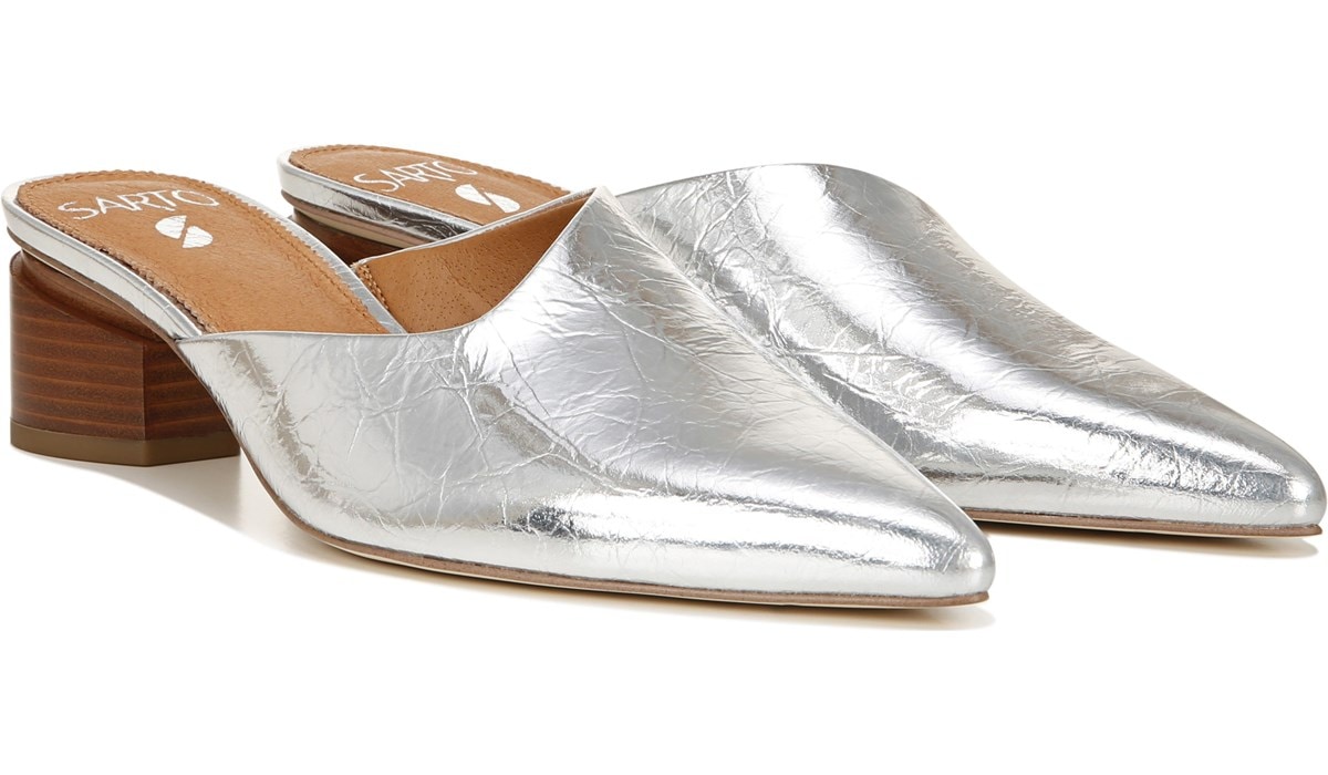 franco sarto silver shoes
