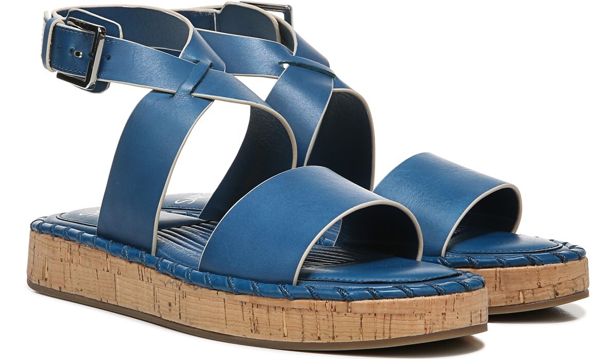 Franco sarto navy sandals Clearance